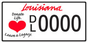 A Donate Life license plate