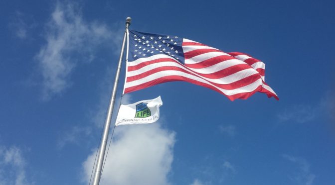 flag raising, american flag, donate life flag, flagpole