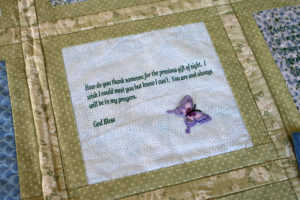 eye bank, legacy quilt, memorial, eye donor recipient