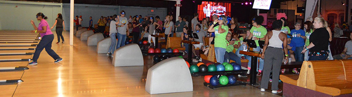 Strikes for Sight blindfold bowling tournament